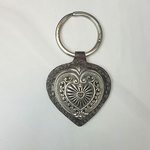 Brighton Leather Heart Keychain